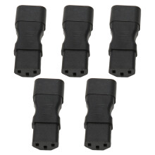 5PCS IEC320 C14 To IEC240 C13 Power Adapter Connector PDU Power Extensive Cord for Computer TV Printer Monitor 250V 2.5A 10A