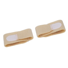 2pcs Toe Splint Wrap Skin Color Universal Soft Ergonomic Fabric Toe Separator Strap
