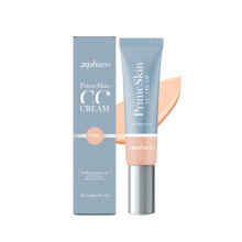 (Skin pink 30ml) ZEPHOCO nourishing and lightweight liquid foundation series, lightweight, moisturizing, hydrating, and moisturizing, and not stuck to powder