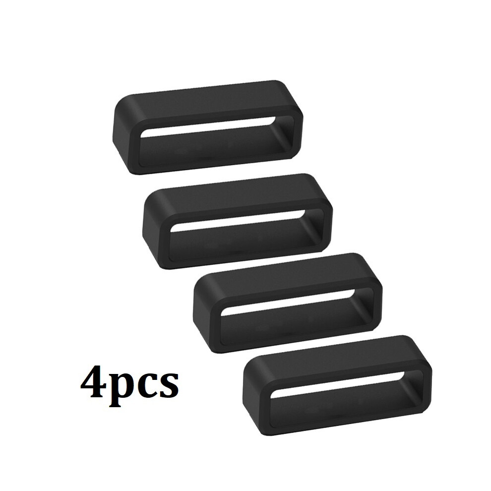 (18 mm - Noir - 4 pièces) Nouveau 10 pièces Bracelet de montre noir 12 14 16 18 20 22 24 26 28 30 mm