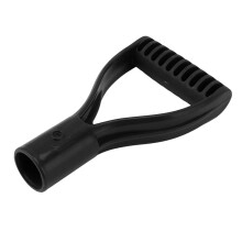 Kunststoff-Griff mit Spatenform, 32 mm Innendurchmesser, schwarz, für Schaufeln und Rechen
