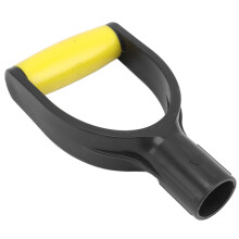 Spaten D-Griffgriff, 32 mm PVC-Silikon Ersatz, Gelb/Schwarz