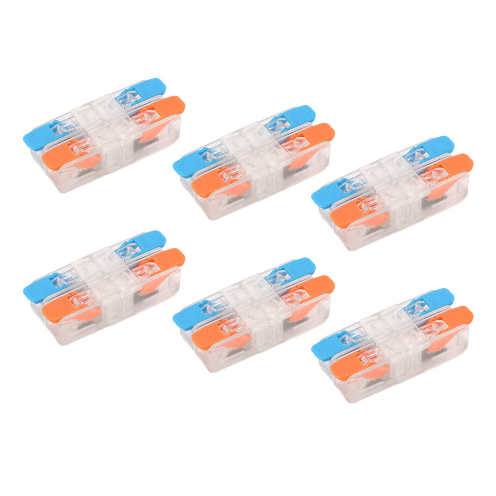 10 Pcs Conductor Compact Connectors 2 In 2 Out Lever Wire Splices Electrical Connectors 41A 450V 9351315288470