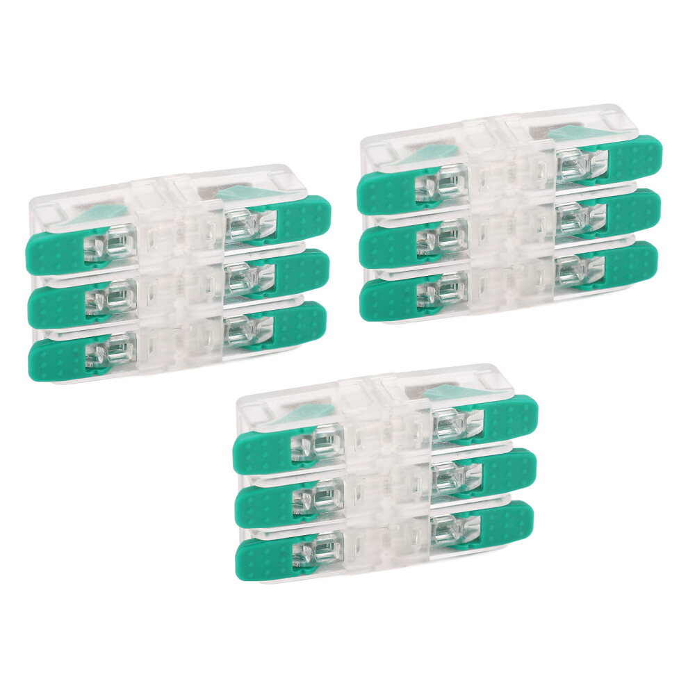 10Pcs 3 In 3 Out Wire Connector Quick Wiring Conductor Terminal Electrical Cable Connectors 0.5Â6Mmâ² 41A 450V 7901315288516