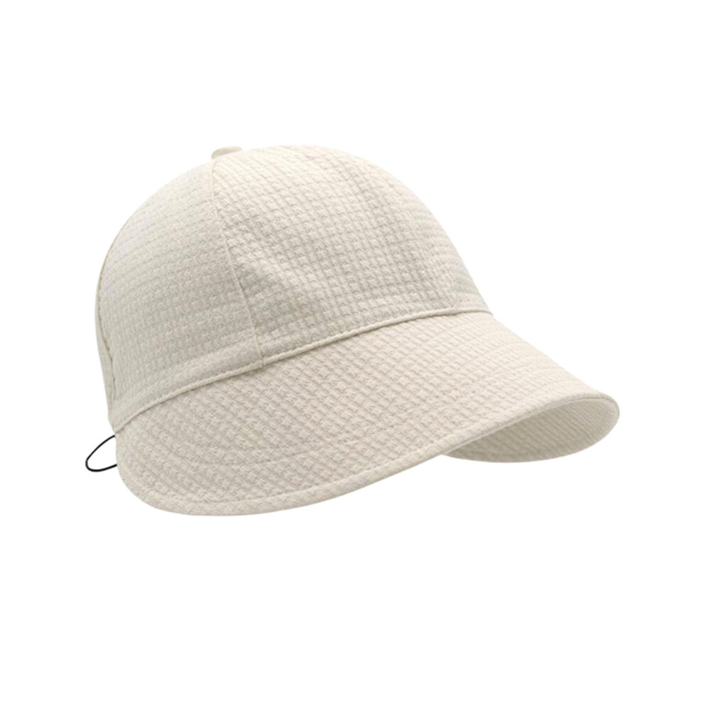 Cap for Women Cotton Sun Protection Wide Brim Packable Adjustable Summer Beach Hat for Outdoor Beige-image-OPC-PHR5V8R-NEW