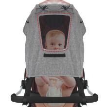 Baby Stroller Awning Universal Sunscreen Canopy Pushchairs Sun Shade UV Protection Rainproof Accessories Light Gray
