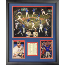 Legendes sterven nooit 2016 MLB Chicago Cubs World Series Champions Collage Ingelijste fotocollage, 16" x 20"
