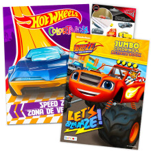 Blaze and the Monster Machines Coloring Book Super Set -- 2 Books and Over 160 Cars Stickers