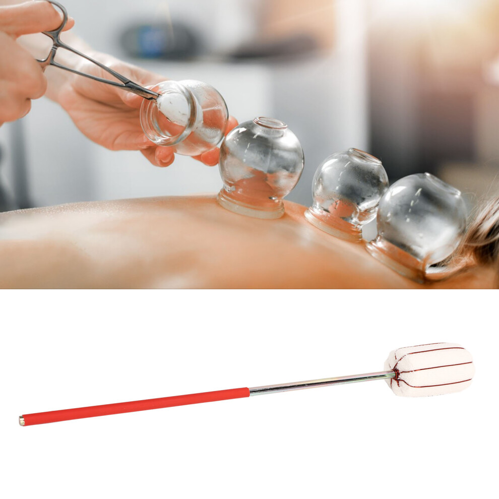 2PCS Fire Cupping Stick Reusable Safe Stainless Steel Cupping Ignition Rod for Beauty Salon Massage Foot Bath Shop