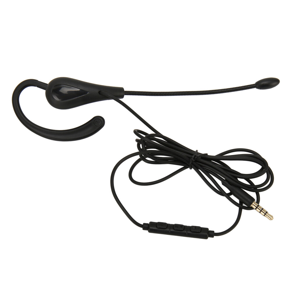Single Ear Headset With Microphone Wired Noise Cancelling Lightweight Monaural Earpiece Headset For Call Center Office Type C 5021315296457