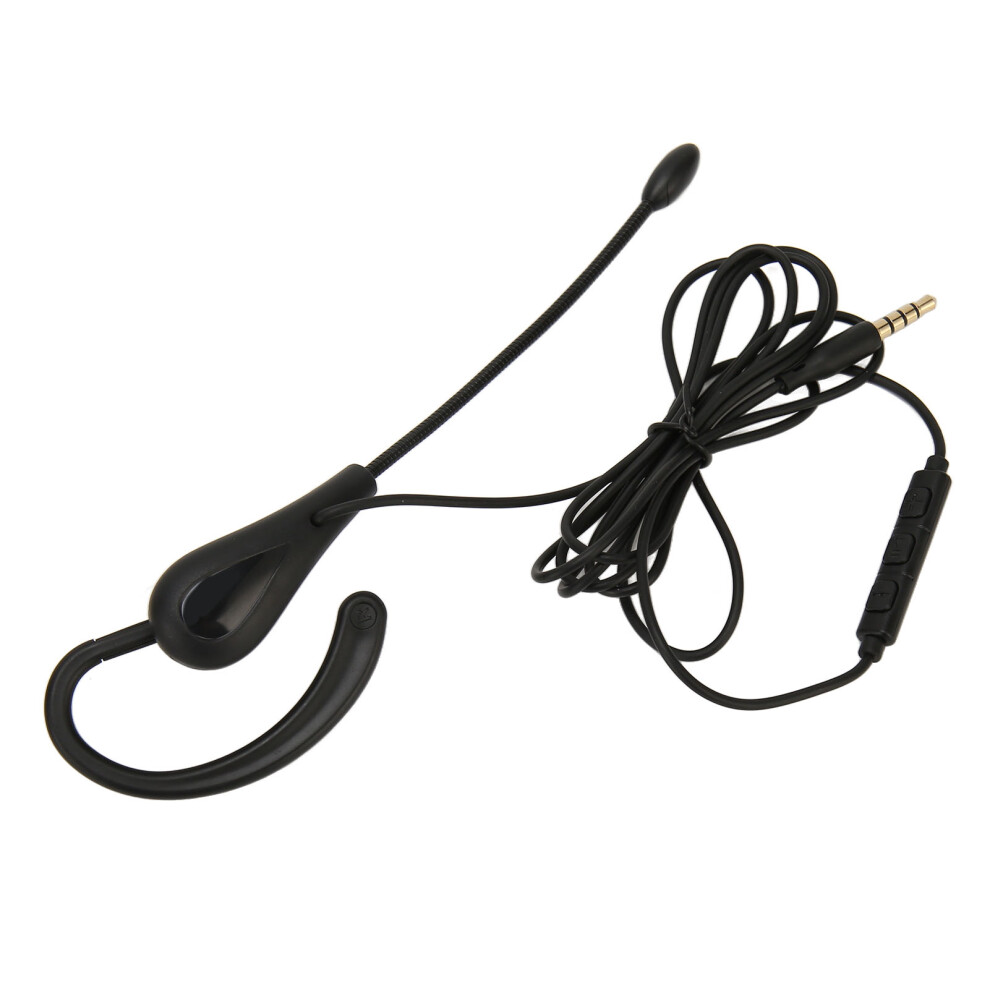 Single Ear Headset With Microphone Wired Noise Cancelling Lightweight Monaural Earpiece Headset For Call Center Office 3.5Mm 6921315296466