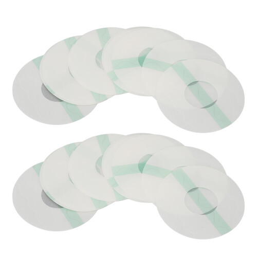 10 Sheets Sensor Adhesive Patch Prevent Slip Round Shaped Waterproof Sensor Covers for Running Green 1
