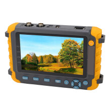 CCTV Camera Tester 8MP 5 Inch Screen VGA HD Multimedia Interface Input Coaxial AHD TVI CVI Camera Monitor 100‑240V EU Plug