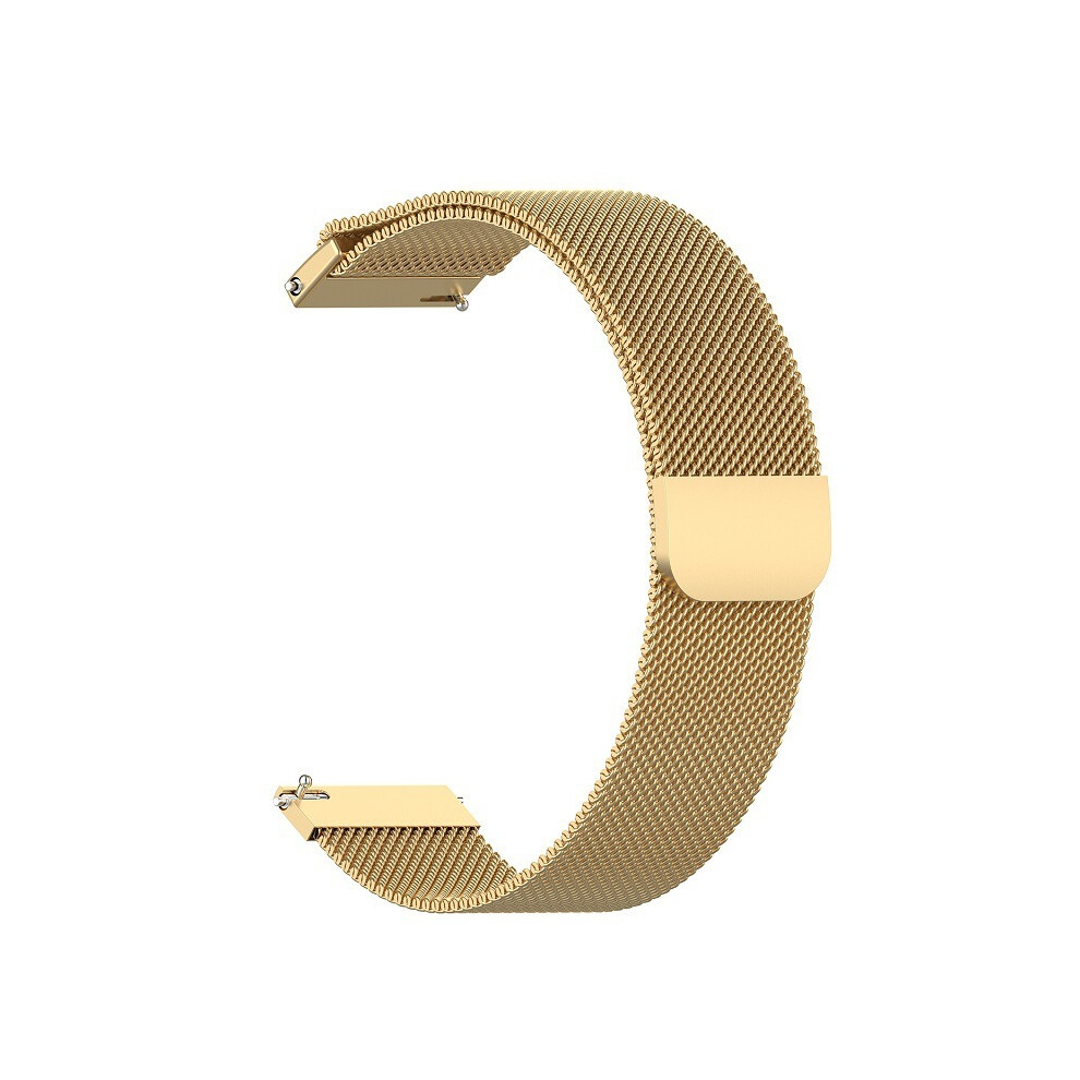 Bracelet de montre à boucle milanaise (17 mm, type A, or), 10/12/14/16/17/18/19/20/21/22 mm, universel,