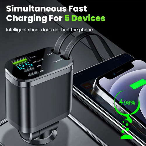 Car Charger Adapter Fast Charging USB Type C Car Charger 1