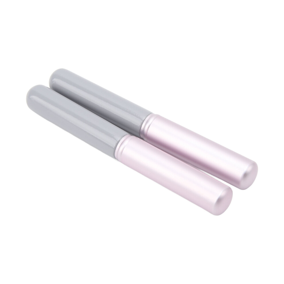 2pcs Lip Brush with Lid Professional Portable Exquisite Soft Hair Lip Makeup Brush Cosmetic Tool