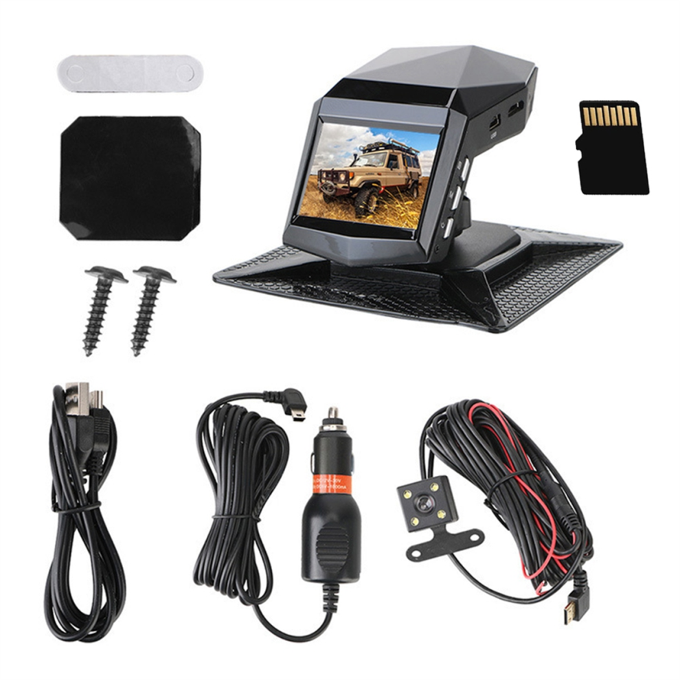Dashcam Hd 1080P Con Registratore Video Per Auto E Console Centrale