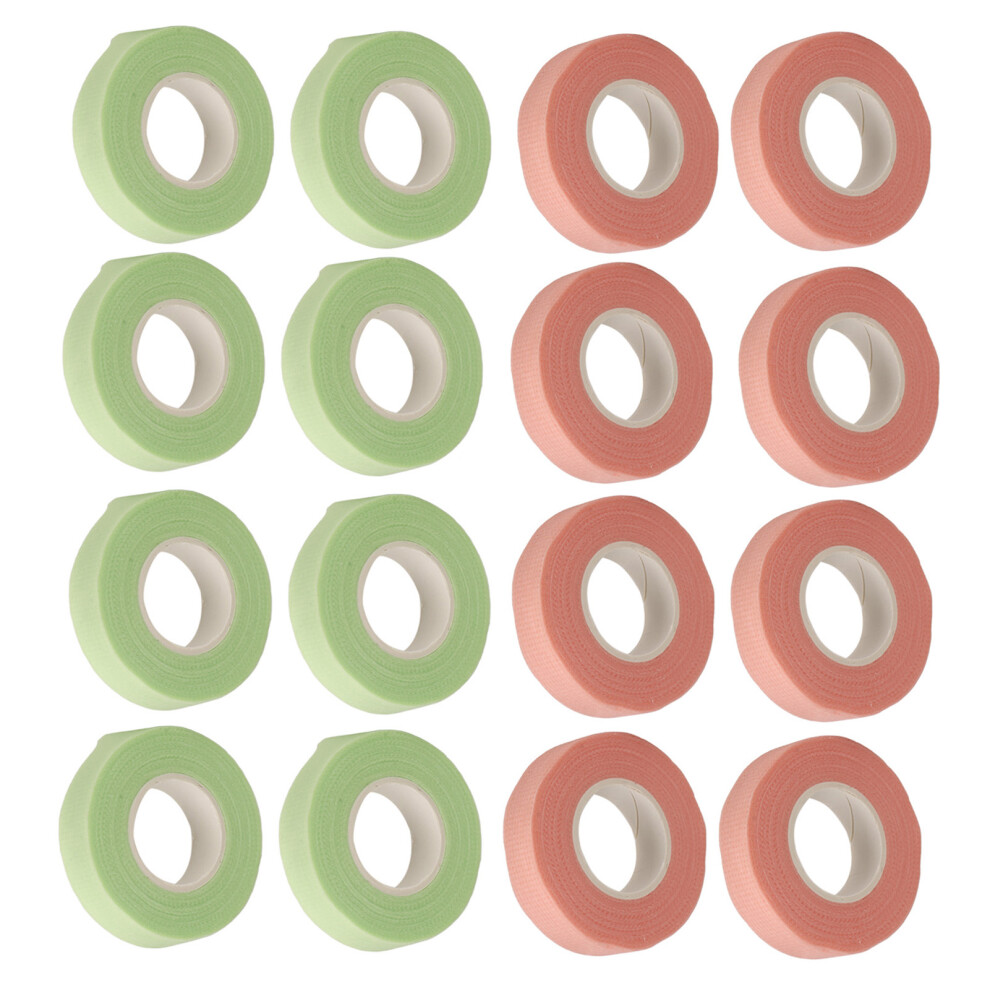 40pcs Eyelash Tape Self Adhesive Breathable Eyelash Extension Tape for Beauty Salon Pink Green