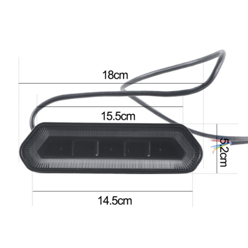 Φως LED για ATV, UTV, Roll Bar, Φως φρένων ψηλά τοποθετημένο, Μπλε φως 2