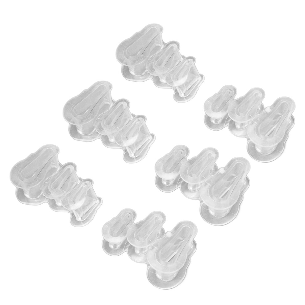 3 Pairs Hammertoe Corrector Medical Grade Silicone Soft Hammer Toe Crest Pad with 2 Separator Loops Transparent