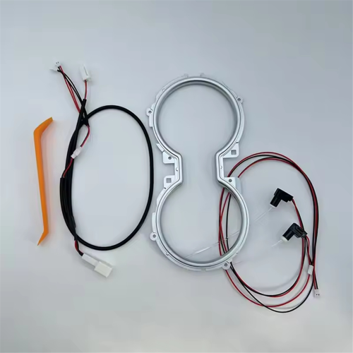 LED Cup Holder Light Atmosphere Light Ice Blue Car Interior Lamp 1