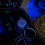 LED Cup Holder Light Atmosphere Light Ice Blue Car Interior Lamp 6