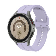 Bracelet en silicone 20 mm pour Samsung Galaxy Watch 4 Classic 46 mm/42 mm (Galaxy Watch 4 44 mm - Violet