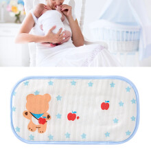 Baby Ice Sleeve Pillow Summer Soft Comfortable Baby Cooling Arm Pad with Widen Elastic Band for Breastfeeding Star Bear