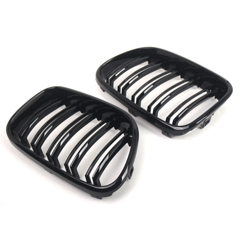 For X3 F25 2010-2013 Front Bumper Kidney Racing Grille Black 4854133355423