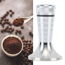 Coffee Tamper Coffee Power Press Distributor Hammer Curved Base for Home Kitchen 58mm / 2.28in