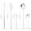 20Pcs Silver Dinnerware Set Stainless Steel Dinner Steak Knife Fruit 5