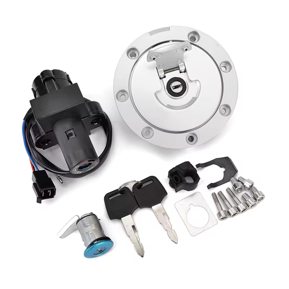 Kit Chiave Per Serratura Sella Tappo Serbatoio Carburante Interruttore Accensione Per VFR400 NC30