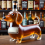 Bouteille de whisky réutilisable en forme de teckel 4