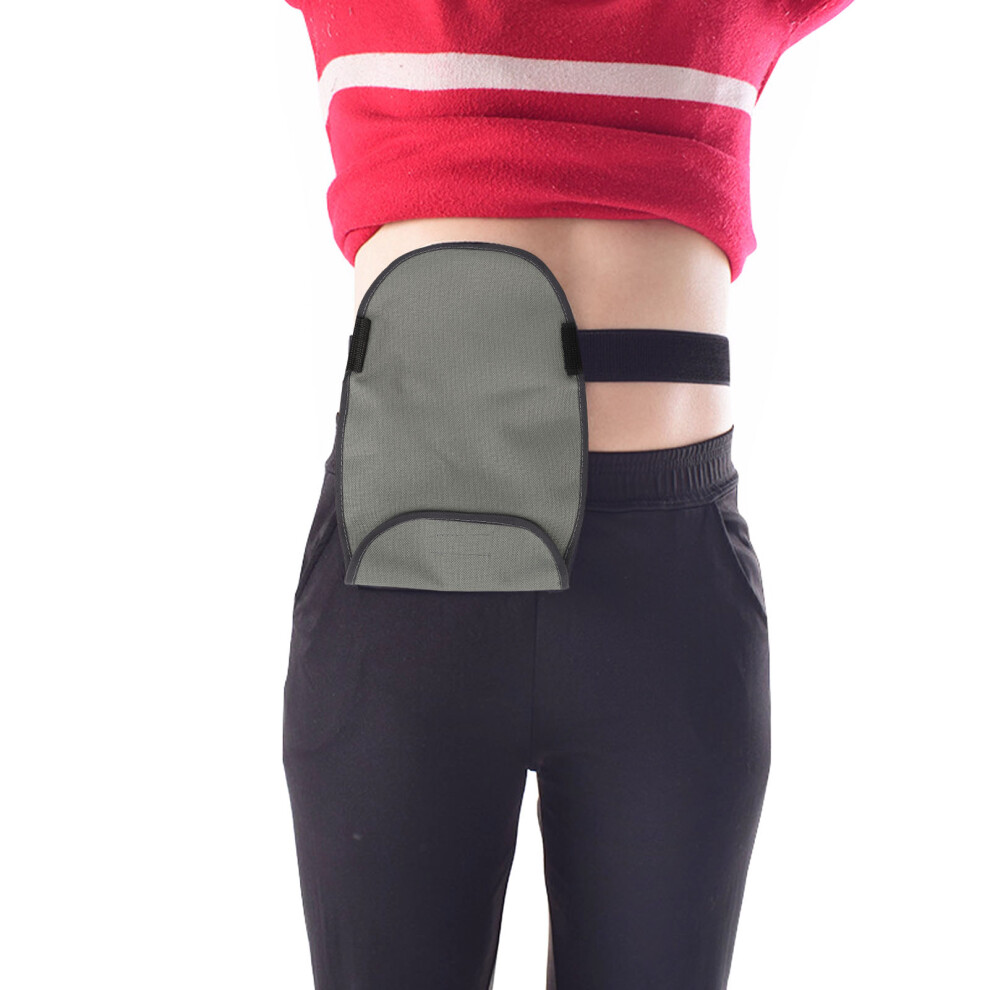 Grey Cover Colostomy Pouch Portable Washable Waterproof Stretchy Adjusted Belt Cover Ostomy Pouch