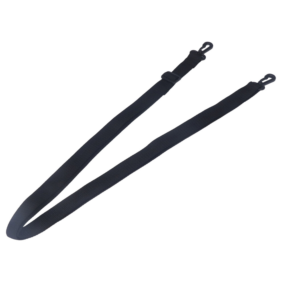 Adjustable Shoulder Strap Black Nylon Strap with Plastic Clips for Urine Drainage Catheter Bags