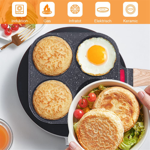 Egg Frying Pan Nonstick Coating Mini Skillet, Comfortable Handle 2