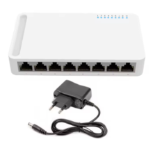 8 Port Gigabit Switch 10/100/1000M Home Network Hub EU PLUG