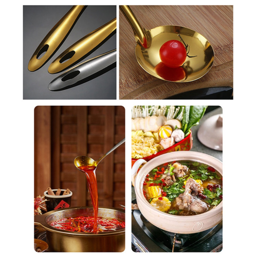 Stainless Steel Colander Soup Spoon Soup Spoon Kitchen Accessories,A 2