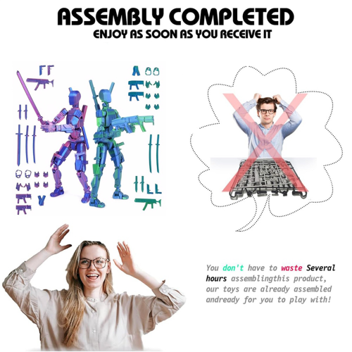 T13 Action Figure Set,3D Printed Multi-Jointed,for Game Lover Toy 2