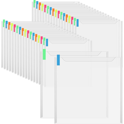 36PCS Scrapbook Paper Storage with 100PCS Sticky Index Tabs Holds