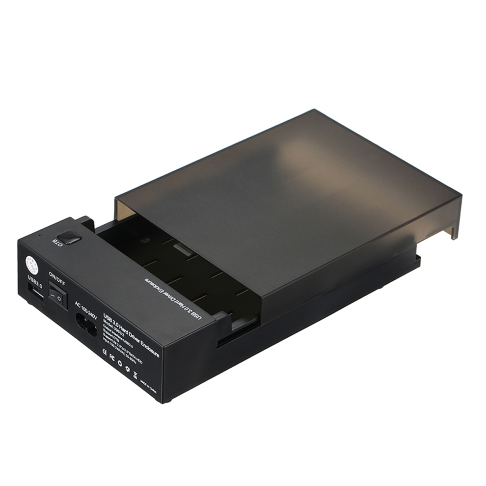 Usb 3.0 2.5In 3.5In Sata Hdd Enclosure Portable Ssd Hdd Case Uk Plug 4854133369628