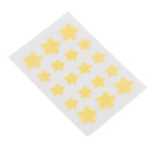 18 Stück gelbe sternförmige Hydrocolloid-Akne-Pflaster gegen Pickel und Hautunreinheiten