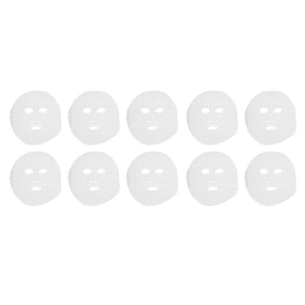 100pcs Precut Gauze Facial Mask Strong Water Absorption Disposable DIY Face Mask Sheets for Salon