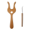 Large Wooden Fork Knitting Fork Handmade Wool Knitting Flower Fork 1