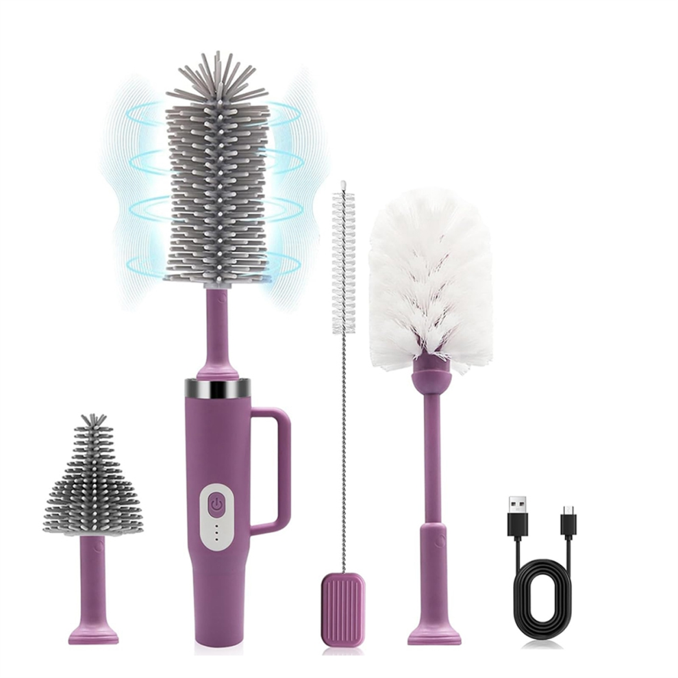 Spazzola Elettrica Per La Pulizia Delle Cannucce Con Manico Lungo