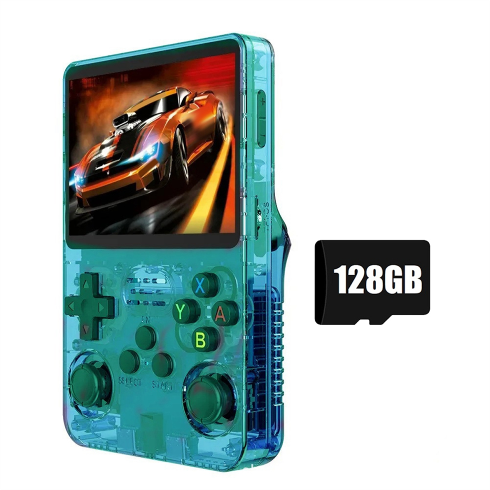 K36s R36s Retro Game Console 128Gb Linux System 3.5 Inch Ips Screen A Green 4854133373403