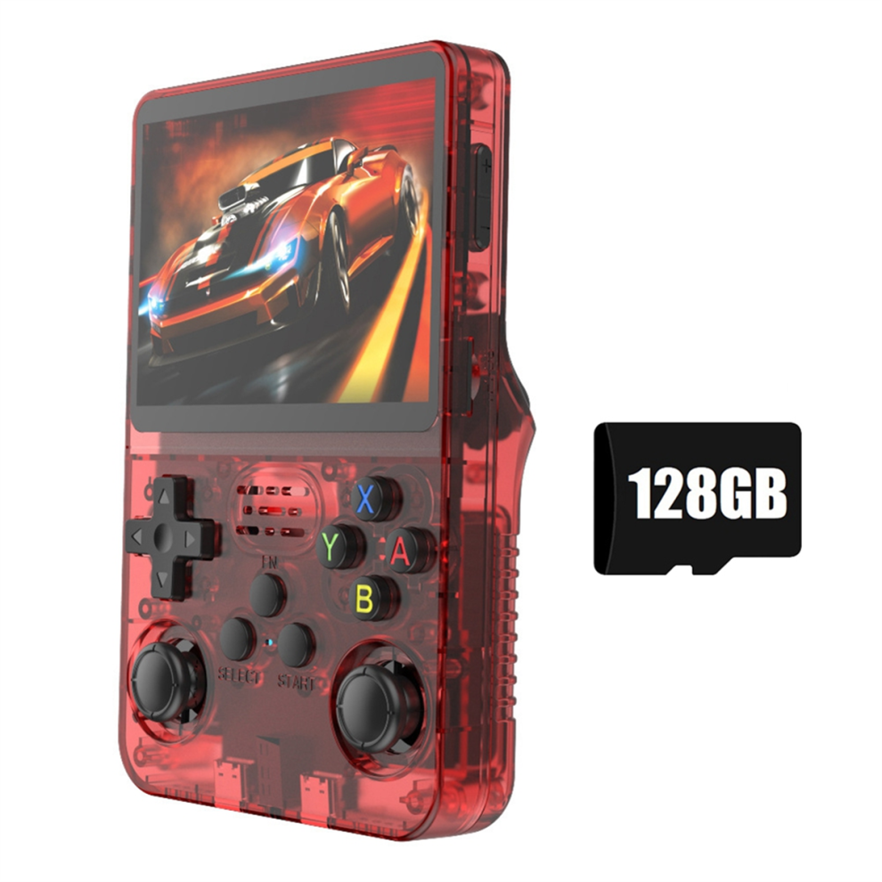 K36s R36s Retro Game Console 128Gb Linux System 3.5 Inch Ips Screen D Red 4854133373458