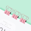 60 Pcs Metal Binder Clips with Heart Shaped Handle Pink 4