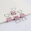 60 Pcs Metal Binder Clips with Heart Shaped Handle Pink 6