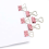 60 Pcs Metal Binder Clips with Heart Shaped Handle Pink 3